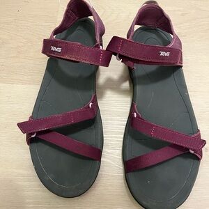 Teva Women's Maroon Strap Sandals